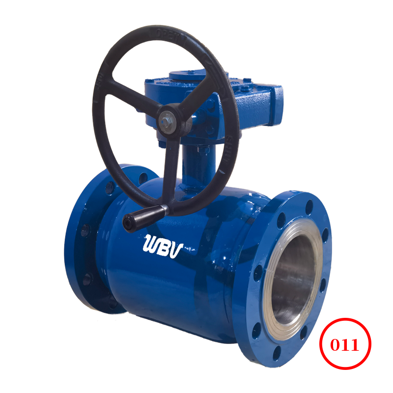 全焊接全通径法兰球阀Q341HF-16/25C CF8球 双极涡轮 防侵蚀漆