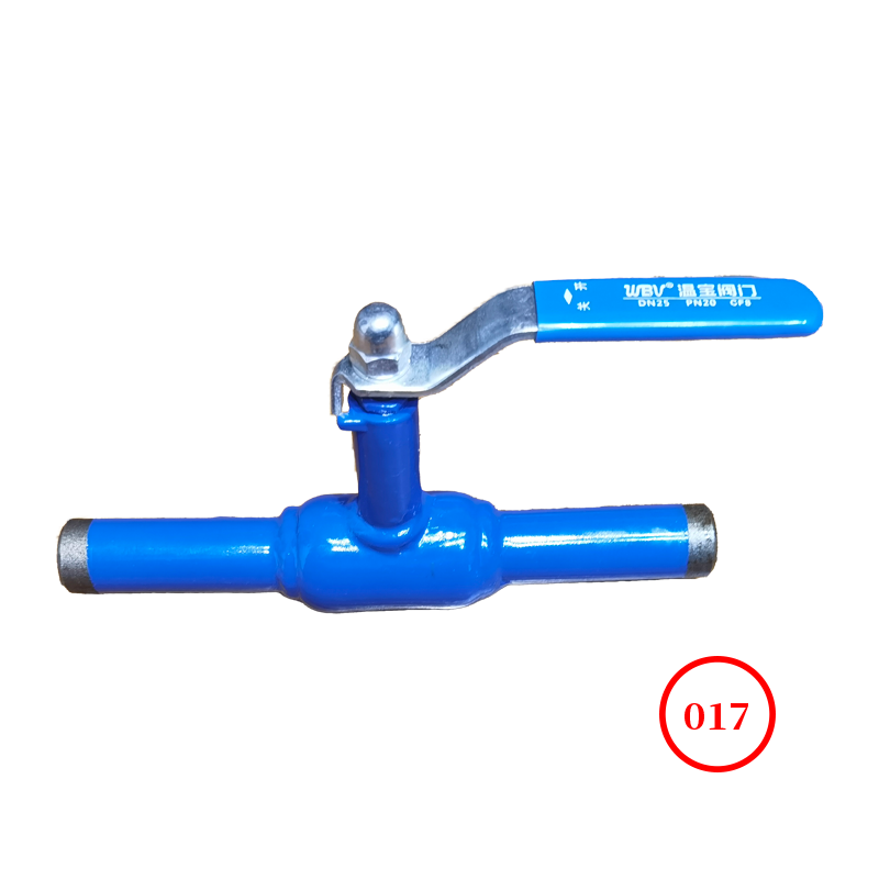 全焊接缩径球阀Q61HF-40K CF8球 固定手柄 KIS尺度