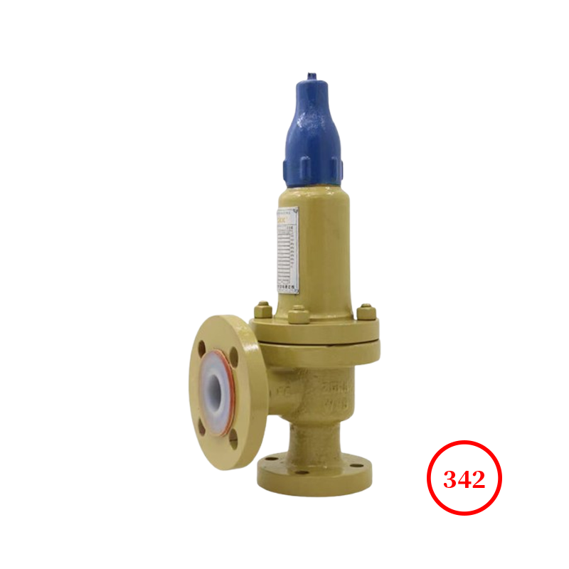 衬氟封关式弹簧全启式安全阀 fluorined closed spring full lift safety valve A42F46-16C