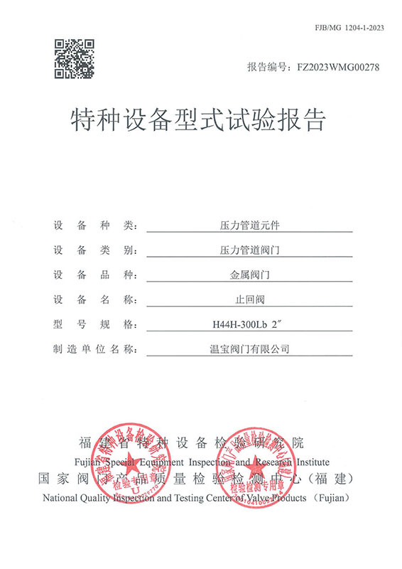 FZ2023WMG00278特种设备型式试验汇报